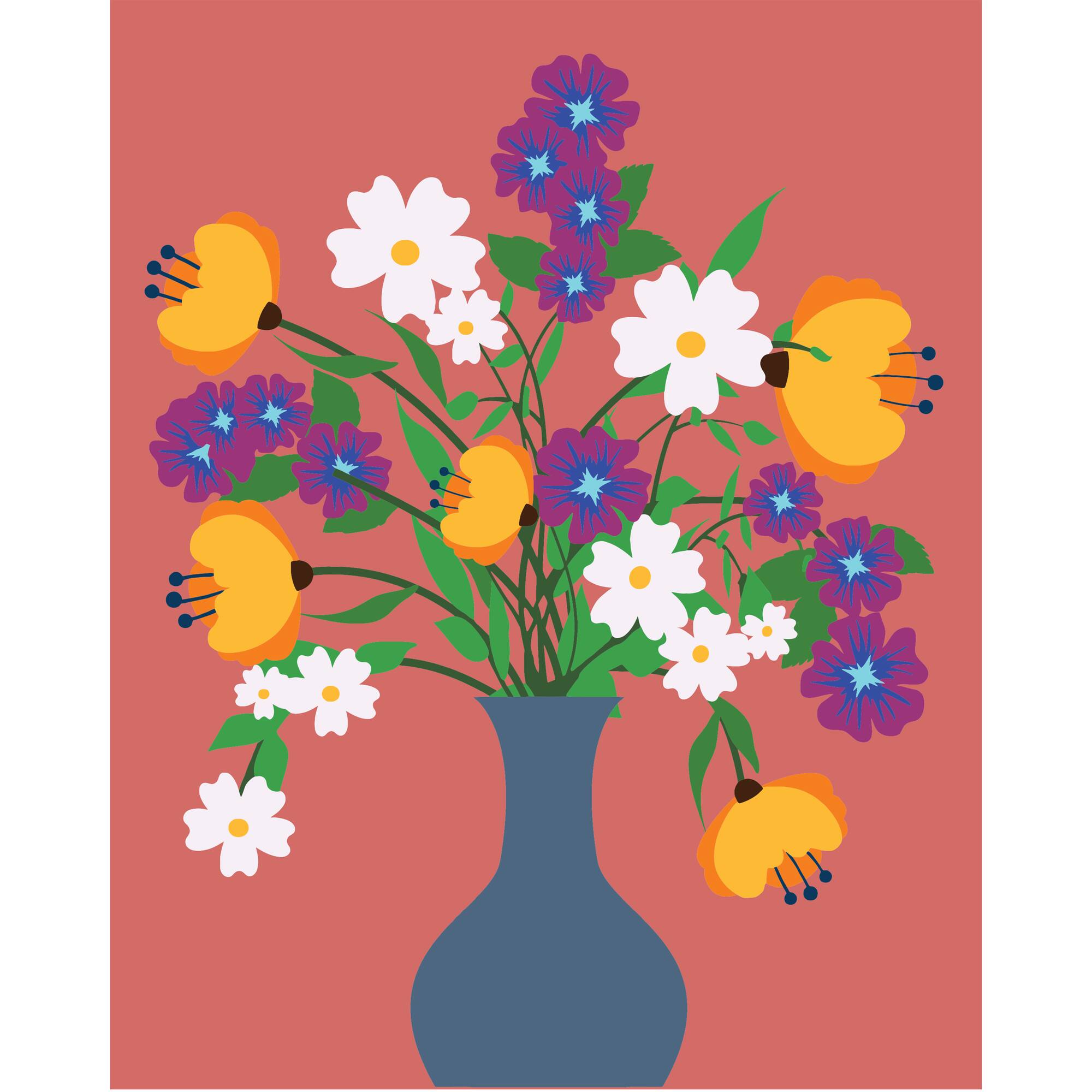 8" x 10" Flower Market Paint-by Number Kit by Artist's Loft®